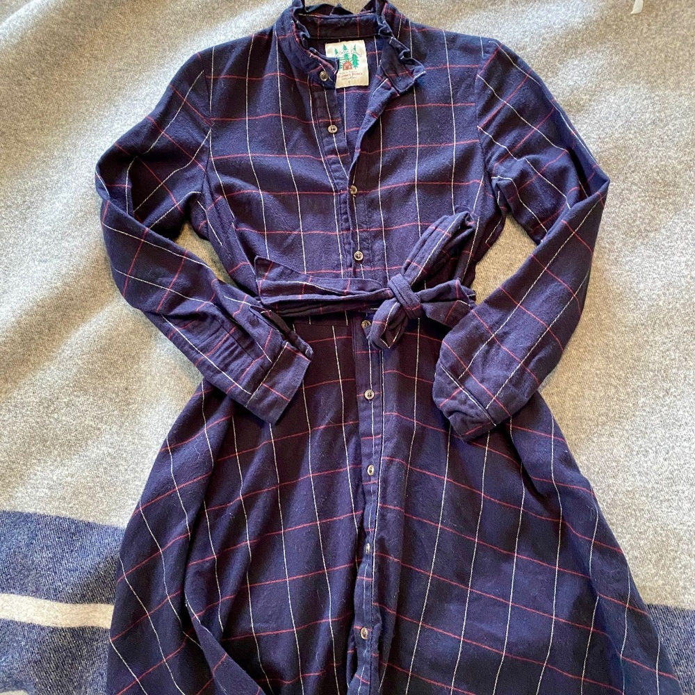 KJP Cozy Cabin Flannel Dress, EUC